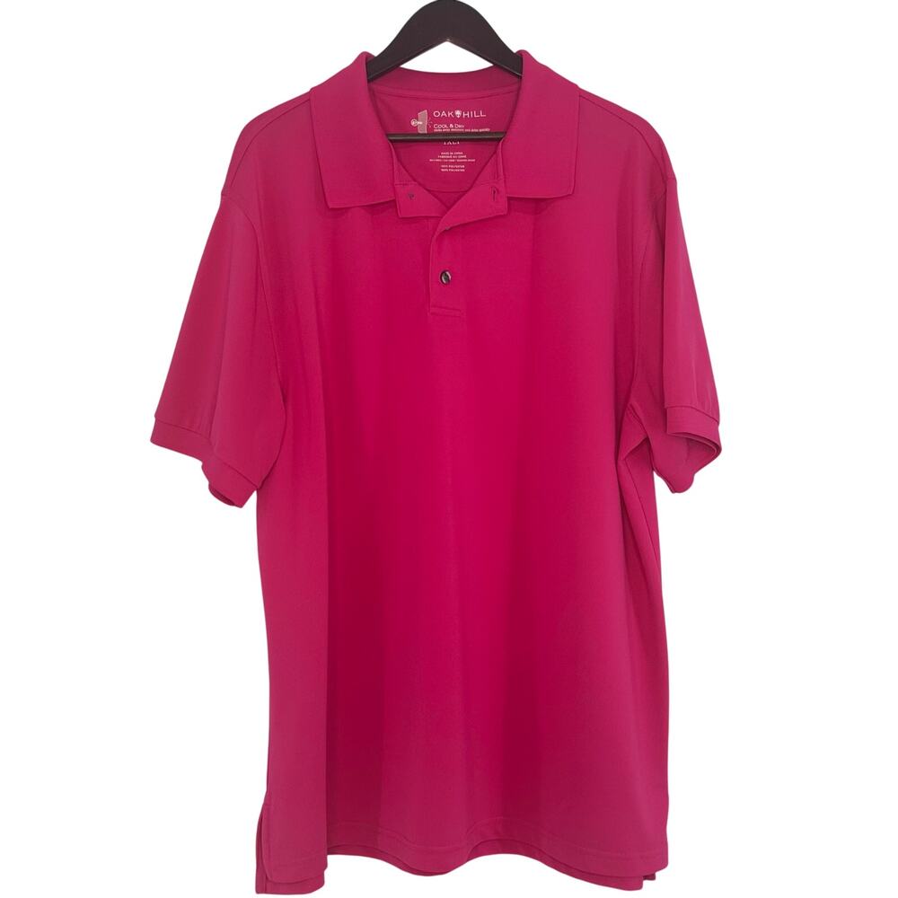 Oak Hill Hot Pink Polo Shirt 1XLT